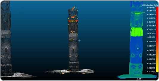 Honor Pole in Lidar and Photoscan